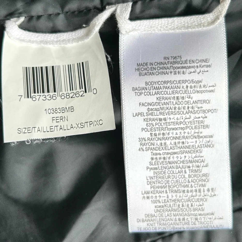 BCBGMAXAZRIA Fern Ava Moto Jacket | XS - Picture 10 of 15